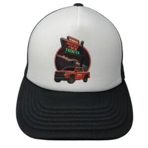 Apollo USA Trucker Hat Black One Size Nissan Frontier Truck Graphic Snapback
